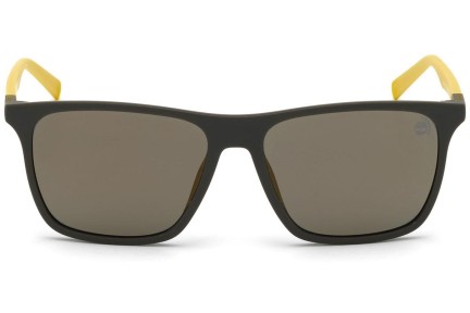 Okulary przeciwsłoneczne Timberland TB9198 97D Polarized Kwadratowe Zielone