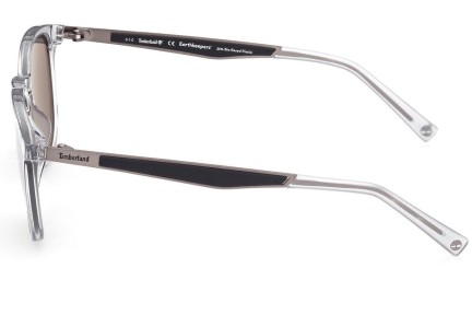 Okulary przeciwsłoneczne Timberland TB9235 27D Polarized Okrągłe Przezroczyste