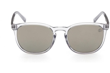Okulary przeciwsłoneczne Timberland TB9235 27D Polarized Okrągłe Przezroczyste