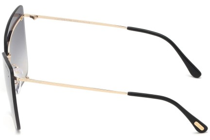 Okulary przeciwsłoneczne Tom Ford Camilla FT0682 28C Kocie oczy Złote