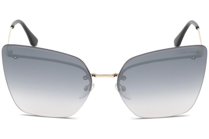 Okulary przeciwsłoneczne Tom Ford Camilla FT0682 28C Kocie oczy Złote