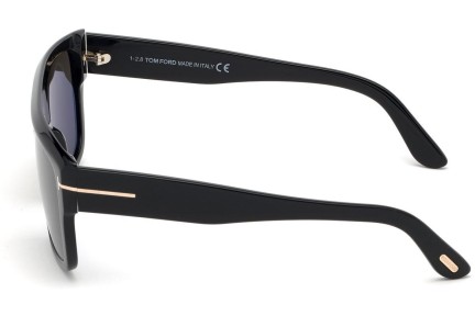 Okulary przeciwsłoneczne Tom Ford Alessio FT0699 01A Kwadratowe Czarne