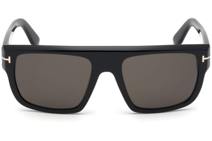 Okulary przeciwsłoneczne Tom Ford Alessio FT0699 01A Kwadratowe Czarne