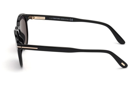 Okulary przeciwsłoneczne Tom Ford FT0834 01A Okrągłe Czarne