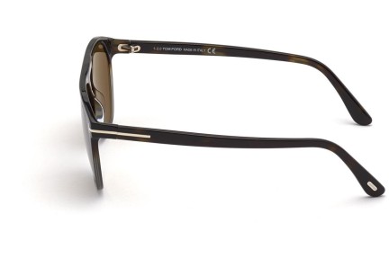 Okulary przeciwsłoneczne Tom Ford FT0835 55J Okrągłe Brązowe