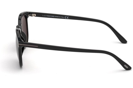 Okulary przeciwsłoneczne Tom Ford FT0858-N 01A Okrągłe Czarne
