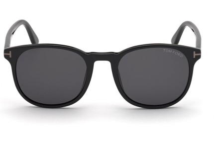 Okulary przeciwsłoneczne Tom Ford FT0858-N 01A Okrągłe Czarne