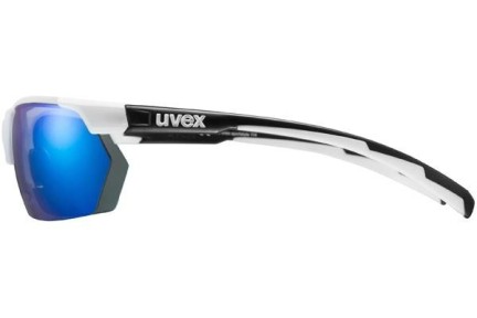 Okulary przeciwsłoneczne uvex sportstyle 114 White / Black Mat S3 Prostokątne Białe
