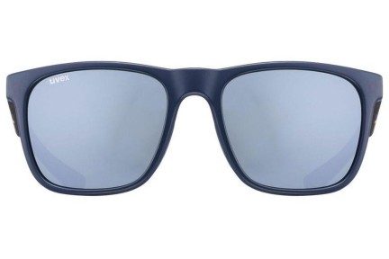 Okulary przeciwsłoneczne uvex lgl 42 Blue Mat / Havana S3 Kwadratowe Niebieskie