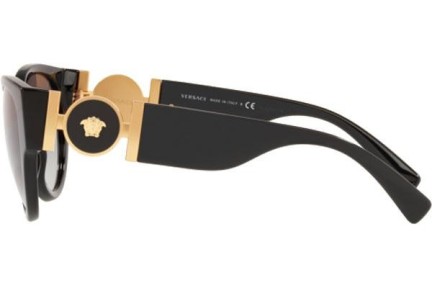 Okulary przeciwsłoneczne Versace VE4368 GB1/11 Kocie oczy Czarne