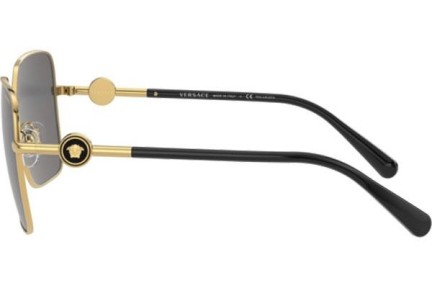 Okulary przeciwsłoneczne Versace VE2227 100281 Polarized Kwadratowe Złote