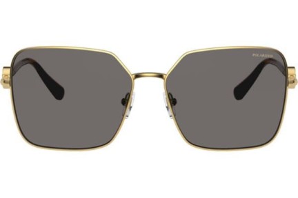 Okulary przeciwsłoneczne Versace VE2227 100281 Polarized Kwadratowe Złote