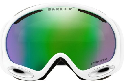 Gogle narciarskie Oakley A-Frame 2.0 OO7044-54 PRIZM Jade Iridium Pojedyncze | Shield Białe