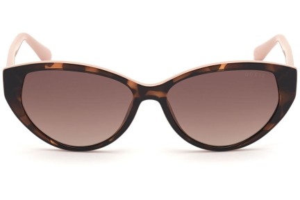 Okulary przeciwsłoneczne Guess GU7731 52F Kocie oczy Havana