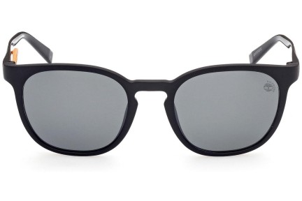 Okulary przeciwsłoneczne Timberland TB9274 02D Polarized Okrągłe Czarne