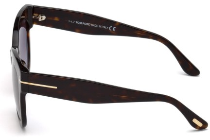 Okulary przeciwsłoneczne Tom Ford Beatrix FT0613 52T Kwadratowe Havana