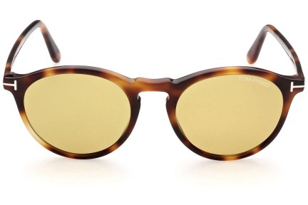 Okulary przeciwsłoneczne Tom Ford FT0904 53E Okrągłe Havana