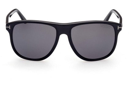 Okulary przeciwsłoneczne Tom Ford FT0905-N 01D Polarized Kwadratowe Czarne