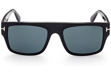 Okulary przeciwsłoneczne Tom Ford FT0907 01V Prostokątne Czarne