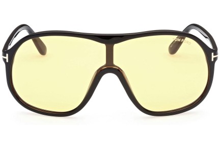 Okulary przeciwsłoneczne Tom Ford FT0964 01E Pojedyncze | Shield Czarne