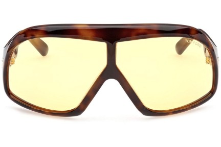 Okulary przeciwsłoneczne Tom Ford Cassius FT0965 52E Oversize Havana