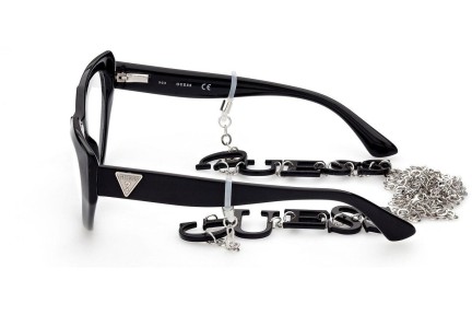 Okulary korekcyjne Guess GU2853 001 Kocie oczy Czarne