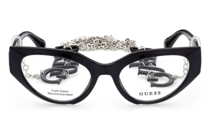 Okulary korekcyjne Guess GU2853 001 Kocie oczy Czarne