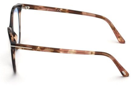 Okulary korekcyjne Tom Ford FT5742-B 005 Okrągłe Czarne