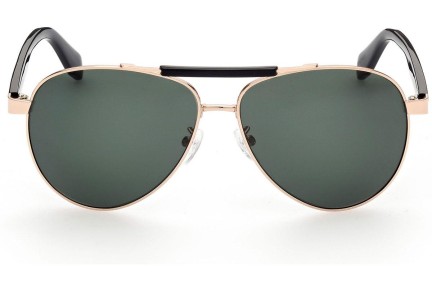 Okulary przeciwsłoneczne Adidas Originals OR0063 28N Pilotki (Aviator) Złote