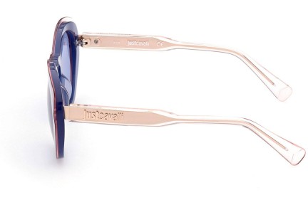 Okulary przeciwsłoneczne Just Cavalli JC1006 92V Okrągłe Niebieskie