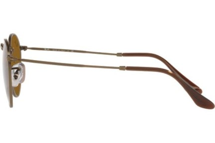 Okulary przeciwsłoneczne Ray-Ban Round Metal RB3447 922833 Okrągłe Złote