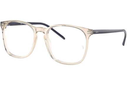 Okulary korekcyjne Ray-Ban RX5387 8138 Kwadratowe Brązowe