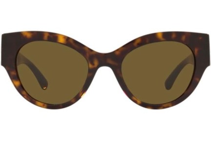 Okulary przeciwsłoneczne Versace VE4408 108/73 Kocie oczy Havana