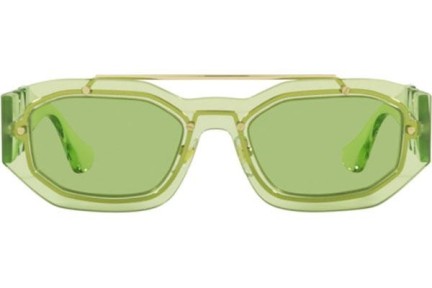 Okulary przeciwsłoneczne Versace Medusa Biggie VE2235 1252/2 Prostokątne Zielone