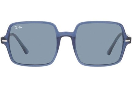 Okulary przeciwsłoneczne Ray-Ban Square II RB1973 658756 Oversize Niebieskie