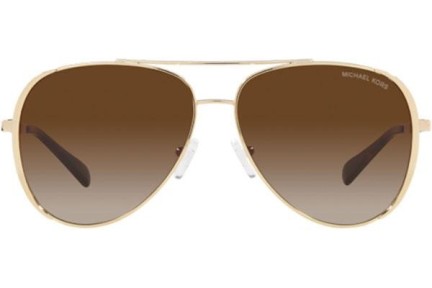 Okulary przeciwsłoneczne Michael Kors Chelsea Bright MK1101B 101413 Pilotki (Aviator) Złote