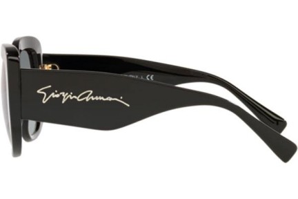 Okulary przeciwsłoneczne Giorgio Armani AR8150 500111 Kwadratowe Czarne