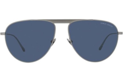 Okulary przeciwsłoneczne Giorgio Armani AR6131 300380 Pilotki (Aviator) Srebrne
