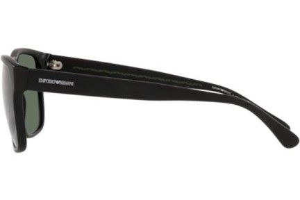 Okulary przeciwsłoneczne Emporio Armani EA4163 589871 Kwadratowe Czarne