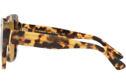 Okulary przeciwsłoneczne Dolce & Gabbana DG4348 512/18 Kocie oczy Havana