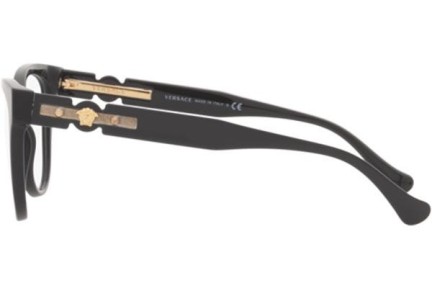 Okulary korekcyjne Versace VE3304 GB1 Kocie oczy Czarne