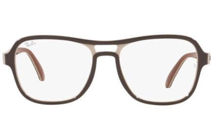 Okulary korekcyjne Ray-Ban Stateside RX4356V 8135 Pilotki (Aviator) Brązowe
