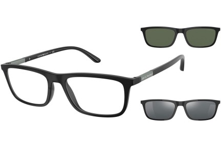 Okulary korekcyjne Emporio Armani EA4160 50421W Prostokątne Czarne