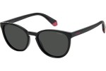 Okulary przeciwsłoneczne Polaroid Junior PLD8047/S 807/M9 Polarized Kocie oczy Czarne
