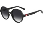 Okulary przeciwsłoneczne Love Moschino MOL050/S 807/9O Okrągłe Czarne
