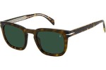 Okulary przeciwsłoneczne David Beckham DB7076/S 086/QT Kwadratowe Havana