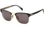 Okulary przeciwsłoneczne David Beckham DB7057/F/S I46/IR Browline Czarne