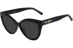 Okulary przeciwsłoneczne Jimmy Choo SINNIE/G/S 807/IR Kocie oczy Czarne
