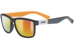 Okulary przeciwsłoneczne uvex lgl 39 Grey Mat / Orange S3 Kwadratowe Szare