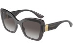 Okulary przeciwsłoneczne Dolce & Gabbana DG6170 32578G Kocie oczy Szare